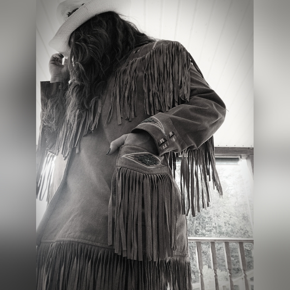 Vintage Lew Magram Western Button-Up beaded fringe jacket (Unisex XL) - Picture 6 of 16